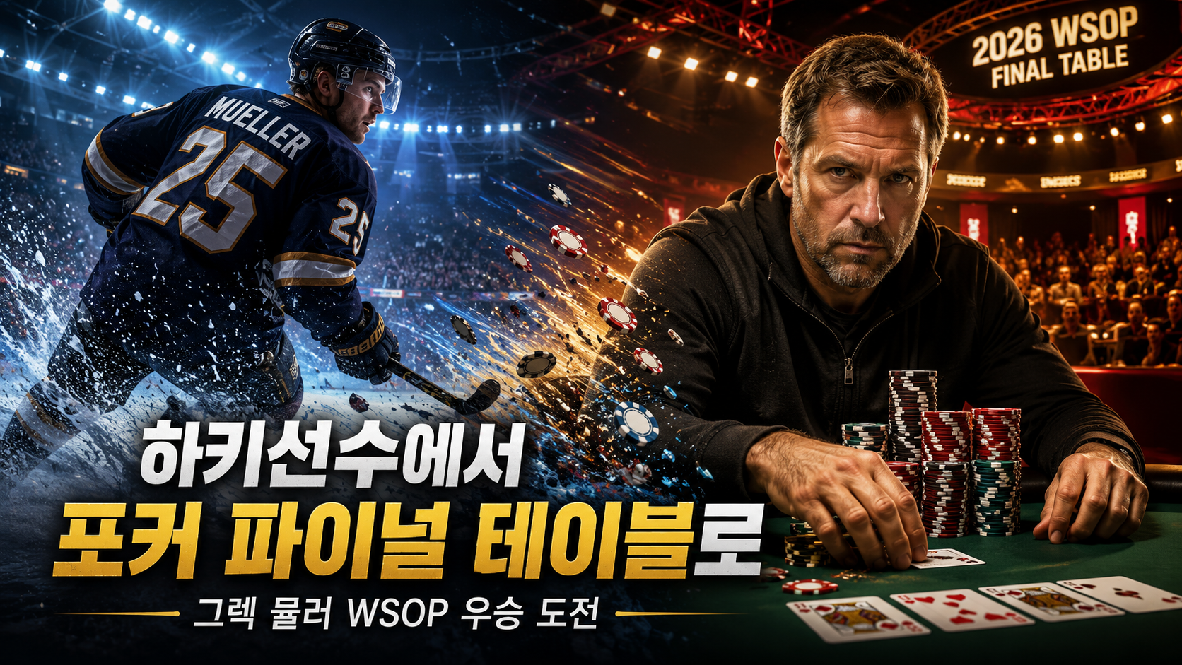 전직 하키 선수 그렉 뮬러, 2026 WSOP 메인 이벤트 우승 도전