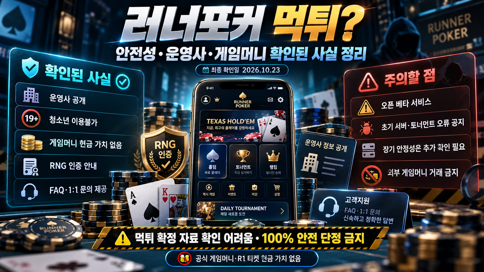 러너포커 먹튀 ? 안전성·운영사·게임머니 확인된 사실 정리